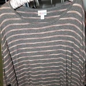 Lularoe small Irma gray and pink